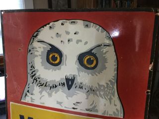Large White Owl Cigar Sign 3