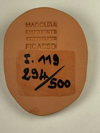 Picasso Madoura Empreinte Origanale De Picasso ceramic plaque 3