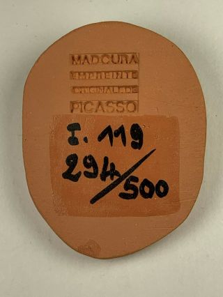 Picasso Madoura Empreinte Origanale De Picasso ceramic plaque 4