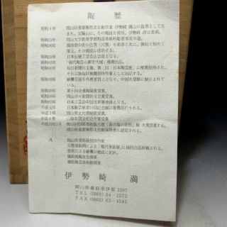BD8 Japanese Sake bottle,  Bizen Ware by Human Cultural Treasure,  Mitsuru Isezaki 12