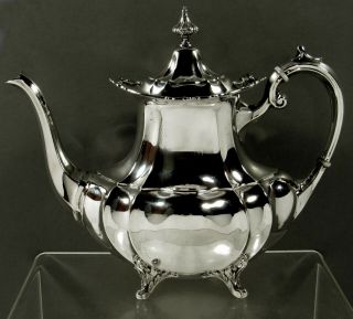 Reed & Barton Sterling Coffee Pot 1947 Hampton Court - No Mono 2