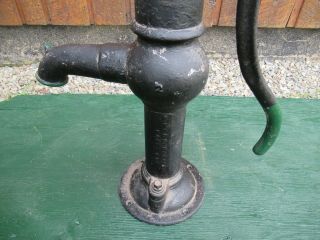 RARE VINTAGE Cast Iron Hand WATER PUMP Signed McDOUGALL with MAPLE LEAF on SIDE 10