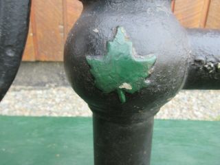 RARE VINTAGE Cast Iron Hand WATER PUMP Signed McDOUGALL with MAPLE LEAF on SIDE 5