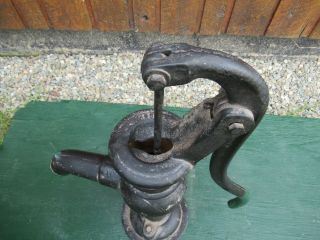 RARE VINTAGE Cast Iron Hand WATER PUMP Signed McDOUGALL with MAPLE LEAF on SIDE 8