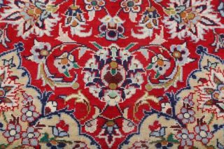 VINTAGE 9x13 RED TRADITIONAL FLORAL NAJAFABAD AREA RUG ORIENTAL HAND - KNOTTED 10