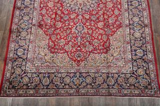 VINTAGE 9x13 RED TRADITIONAL FLORAL NAJAFABAD AREA RUG ORIENTAL HAND - KNOTTED 5