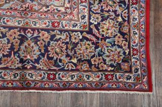 VINTAGE 9x13 RED TRADITIONAL FLORAL NAJAFABAD AREA RUG ORIENTAL HAND - KNOTTED 6