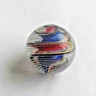 Marbles Marble Antique German 2 Ribbon Tornado Twist Caged Approx 18mm 1850 - 1870