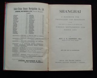 1904 CHINA SHANGHAI CITY GUIDE,  LARGE MAP OF FOREIGN SETTLEMENTS SCARCE 4