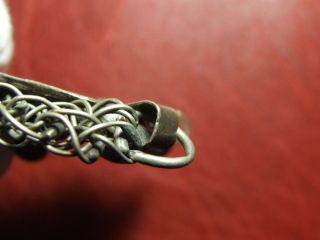 Antique ottoman Turkish Islamic silver fibula to identify 6