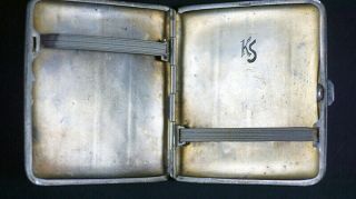 WWI GERMAN FLIGHT BADGE CIGARETTE CASE - ATTRIBUTED 5