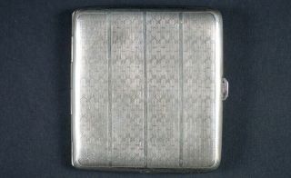 WWI GERMAN FLIGHT BADGE CIGARETTE CASE - ATTRIBUTED 8