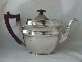Smart Art Deco Solid Sterling Silver Tea Pot 1930/ L 27 Cm/ 712 G