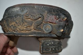 Orig $1099 Wow Pre Columbian Mayan Tri Pod Bowl,  8in Prov