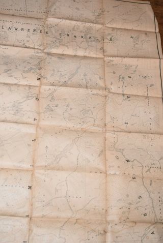1879 VERY LARGE,  RARE MAP OF THE ADIRONDACKS 5