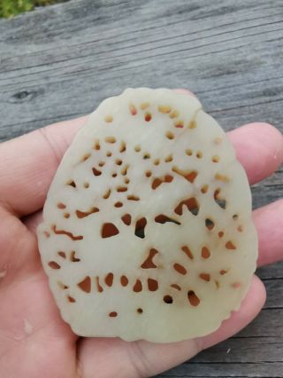 From Old Estate Antique Chinese Ming or Yuan Carved Jade Pedents Asian China 12