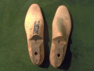 Vintage Pair1940 US NAVY Size 10 - 1/2 D VULCANIndustrial Shoe Factory Lasts D - 86 2