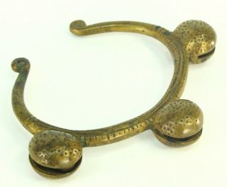 Antique African LOBI Bronze Bell Currency Cuff Bracelet Rattle Burkina Faso 4