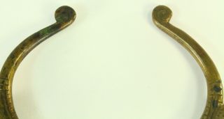 Antique African LOBI Bronze Bell Currency Cuff Bracelet Rattle Burkina Faso 5