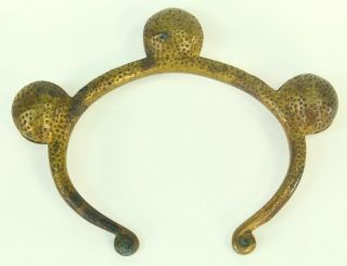Antique African LOBI Bronze Bell Currency Cuff Bracelet Rattle Burkina Faso 7