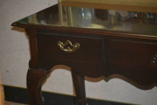 THOMASVILLE QUEEN ANNE STYLE SOLID CHERRY CONSOLE - HALL TABLE - SOFA TABLE 2