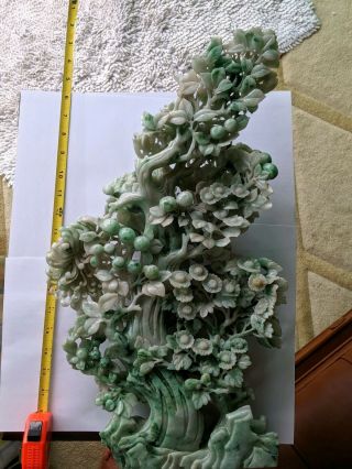 Jadeite White To Light Green Some Mid Dark Streak Jadeite Chrysanthemums&fruit
