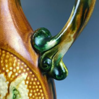 Rare Chinese Tang Tri - Color Glazed Phoenix Ceramics Vase A.  D.  618 - 907 Tang dynast 7