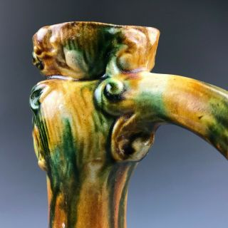 Rare Chinese Tang Tri - Color Glazed Phoenix Ceramics Vase A.  D.  618 - 907 Tang dynast 8