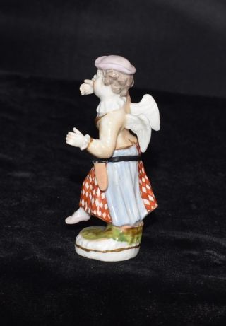 KPM BERLIN GERMANY FIGURINE - ANGEL WITH SWORD - 3.  5 