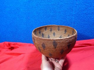Large Antique Native American Indian Woven Basket 9