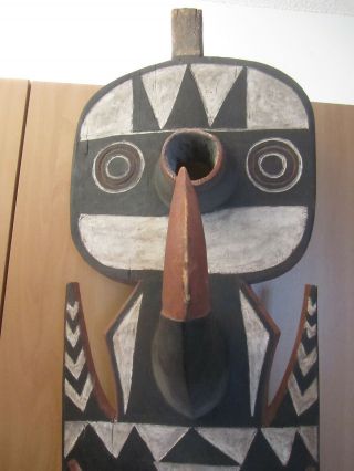 African Tribal Art Bwa Plank Mask Wood & Pigments 78 