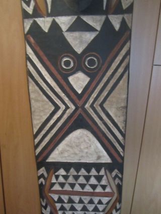 African Tribal Art Bwa Plank Mask Wood & Pigments 78 