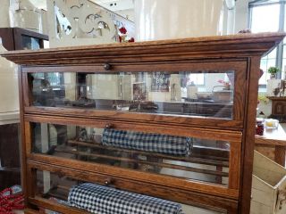 Antique Country Store Oak Ribbon Display Cabinet - Some Delivery Available 5
