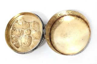 Gebrüder Dingeldein Hanau 1890 Silver Napoleon Snuff Box 800 Silver 3