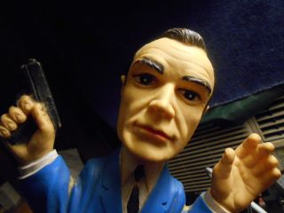 James Bond 007 Hand Puppet Vintage 1965 Soft Vinyl Gilbert