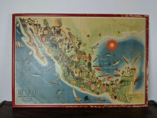 Three Large Mexico Pictorial Maps by Miguel Gomez Medina & Jo Mora 2