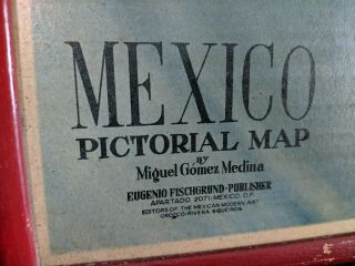 Three Large Mexico Pictorial Maps by Miguel Gomez Medina & Jo Mora 3