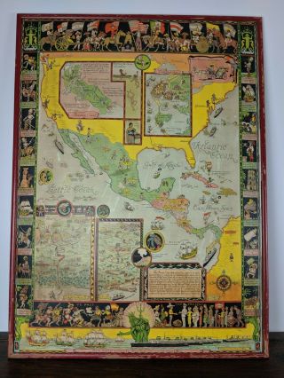 Three Large Mexico Pictorial Maps by Miguel Gomez Medina & Jo Mora 5