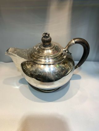 C.  C.  Herman Denmark Sterling Silver Tea Set 4