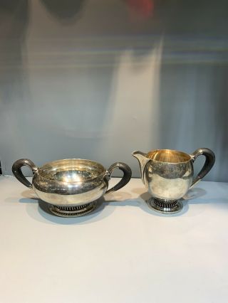 C.  C.  Herman Denmark Sterling Silver Tea Set 6