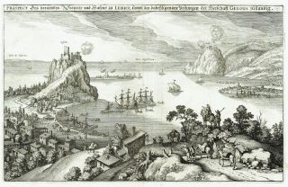 1640 Lerici La Spezia Liguria - Zeiller - Merian - Antique View - Italy