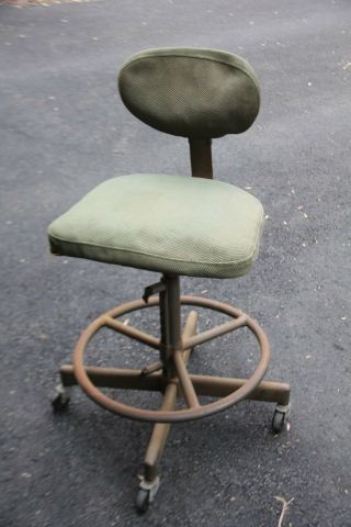 Vintage Cramer Air Flow Posture Chair Green Upholstery