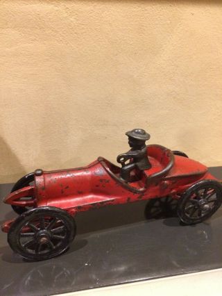 Antique Ac Williams Cast Iron.  Boat Tail Racer Automotive Toy 20s