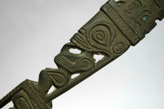 Old Vintage Bronze Pacific Polynesian Marquesan Dagger Knife Tiki Sword Club