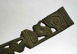 Old Vintage Bronze Pacific Polynesian Marquesan Dagger Knife Tiki Sword Club 7