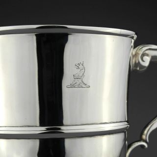Antique George II Solid Sterling Silver Twin Handled Trophy Cup,  Lon.  1744,  750g 7