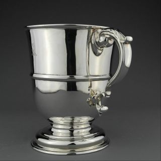 Antique George II Solid Sterling Silver Twin Handled Trophy Cup,  Lon.  1744,  750g 8