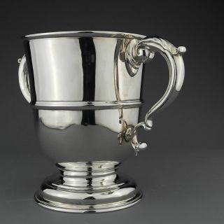 Antique George II Solid Sterling Silver Twin Handled Trophy Cup,  Lon.  1744,  750g 9