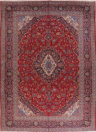 4TH OF JULY DEAL VINTAGE 10x13 TRADITIONAL FLORAL ORIENTAL AREA RUG HAND - KNOTTED 2