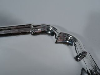 Traditional Salver - Georgian Rectangular Tray English Sterling Silver - 1957 4